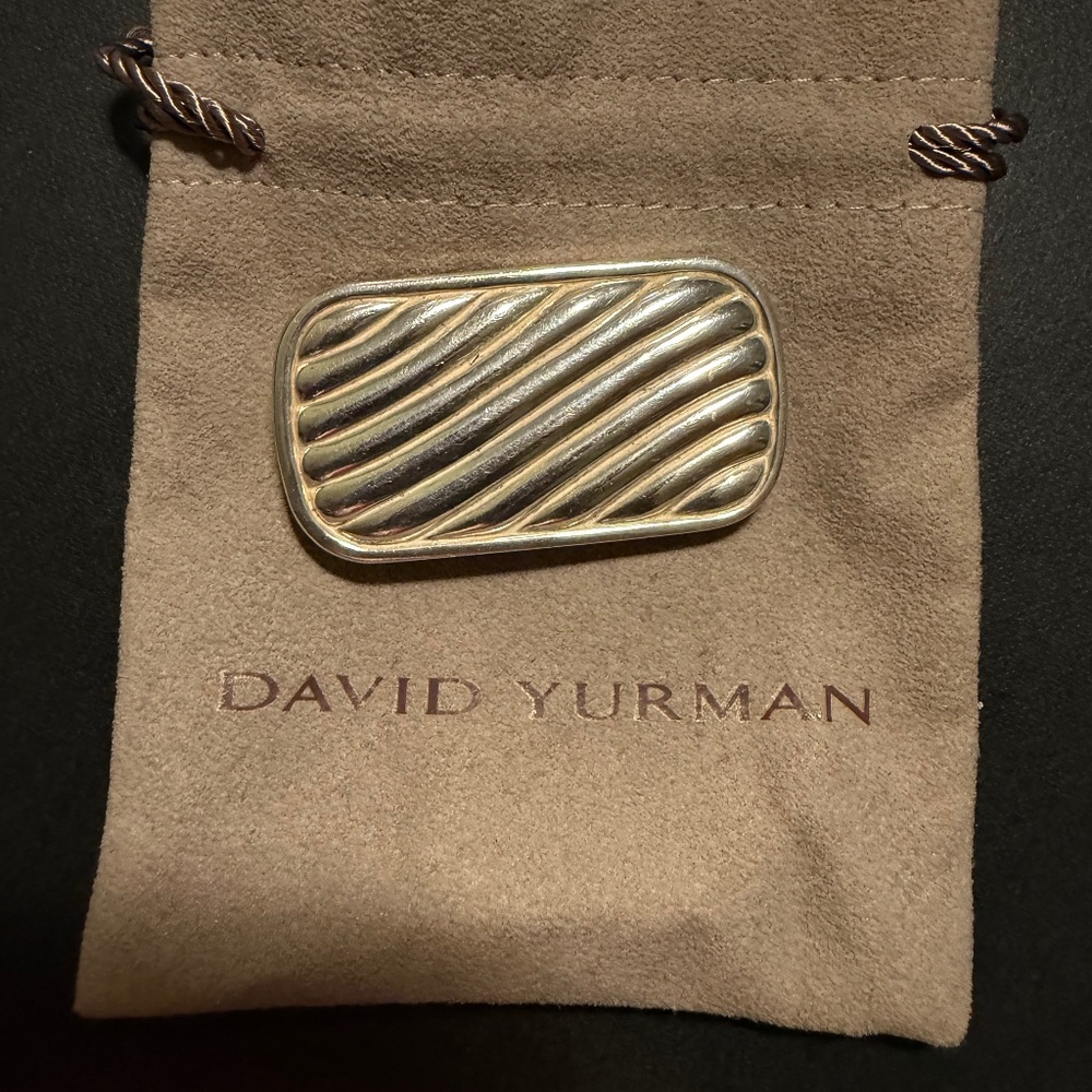 Authentic Silver David Yurman Money Clip (pre owned)